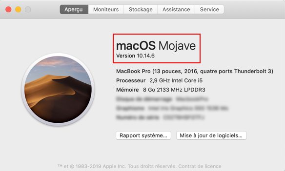 Mac OS Mojave